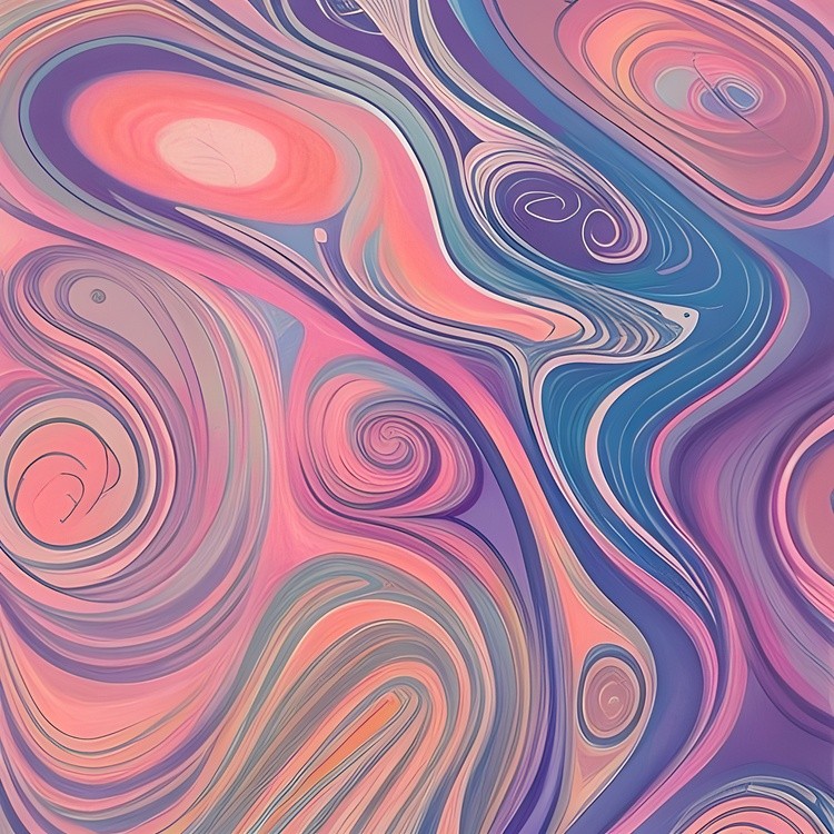 Muted pink and purple marble