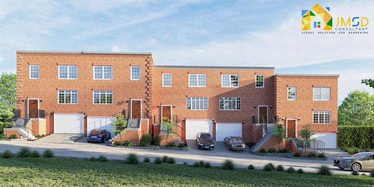 3D Architectural Exterior Rendering  Washington DC