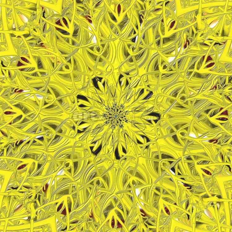 abstract-yellow digital painting