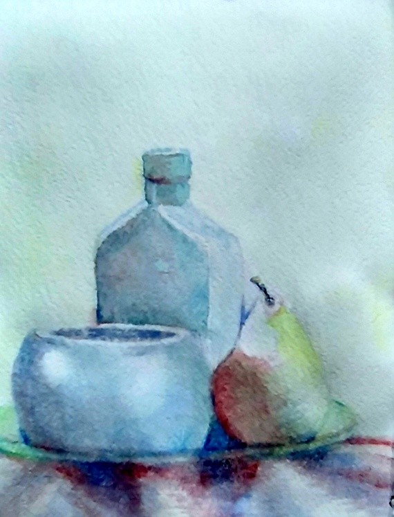 Fabric Still Life Watercolor