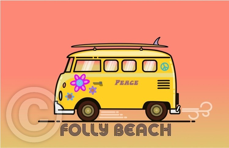 Folly Beach V DUB Van