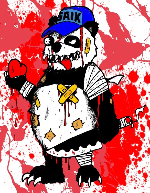 zombie panda by renalkyuuroku d6okzlf