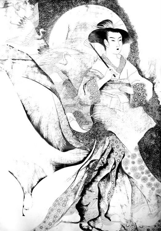 Girl with umbrella