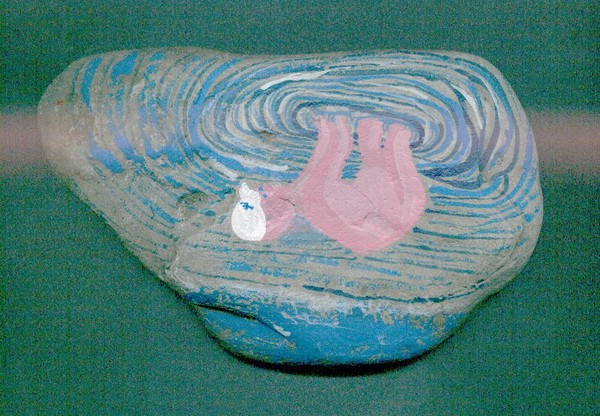 the artist on stone