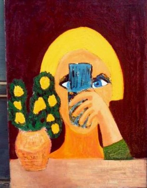vincenta looking in the mirror