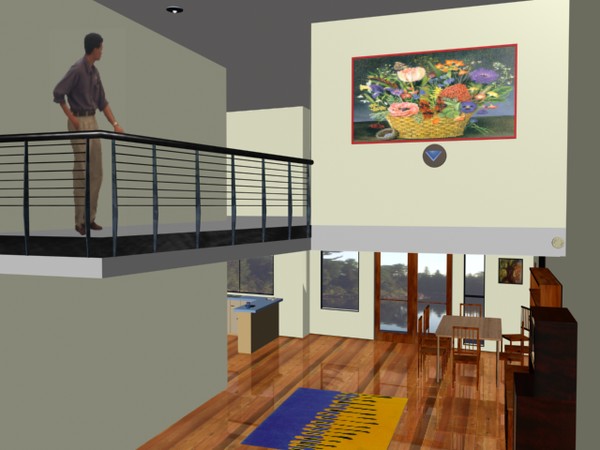 lakeside house (digital rendering) daytime