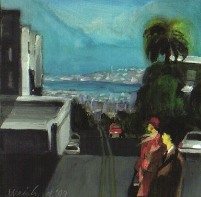 Couple On Russian Hill, San Francisco, Calif