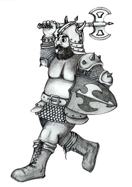 Running Knight Illustration