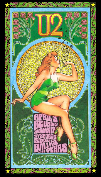 U2 concert poster