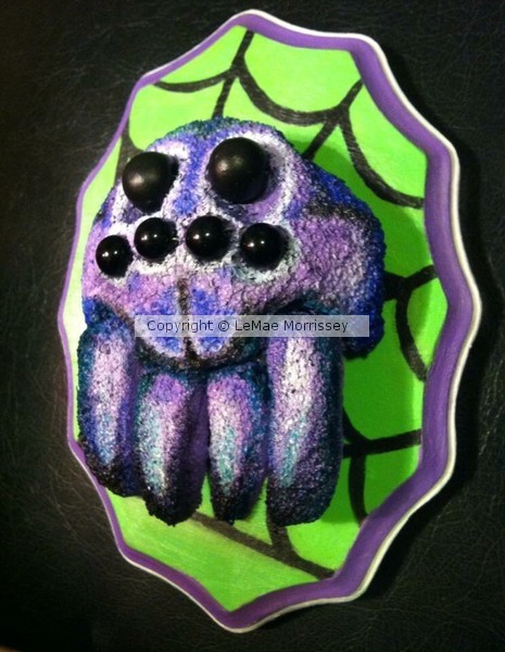 Purple Spider Trophy Head