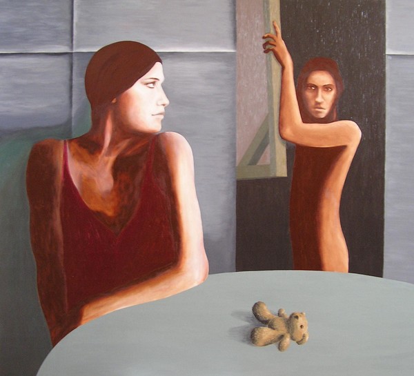 postmodern paintings are removed from the walls
