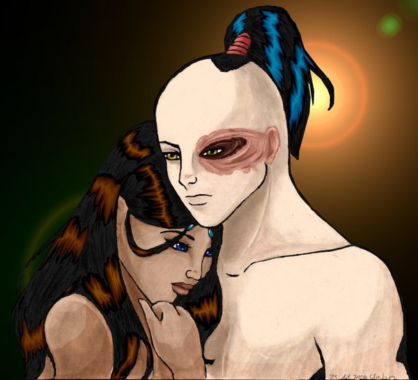 Zuko & Katara colored