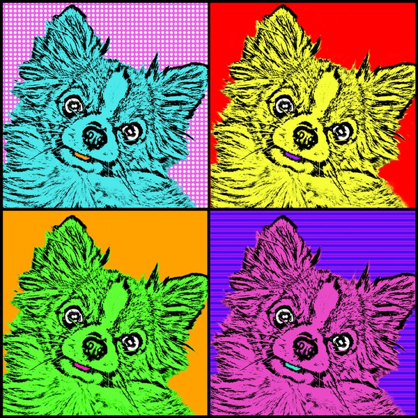 4 dogs - Pop Art