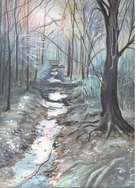 A cold winters day