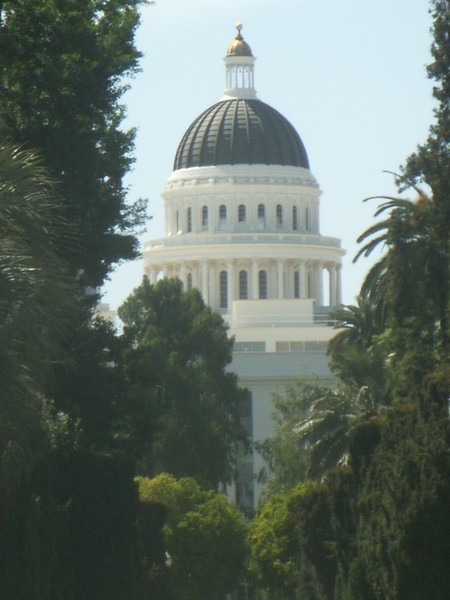 Back of Sacramento State Capitol Builiding