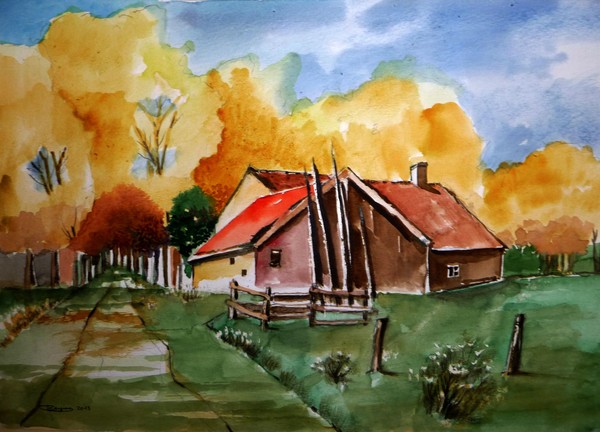 Barn in Autumn