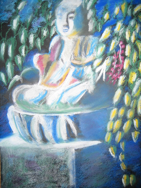 Buddha amidst the trees