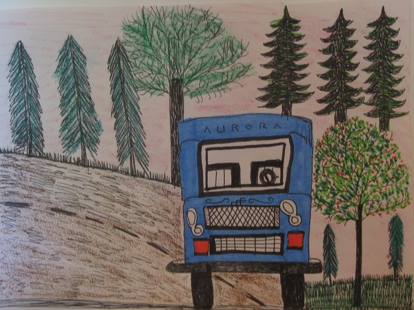 The Aurora Truck on Focused Road