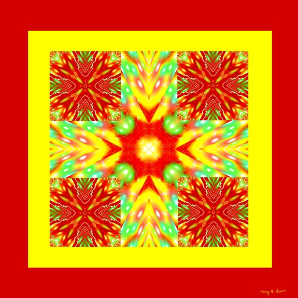 Autumn Colored Cross design