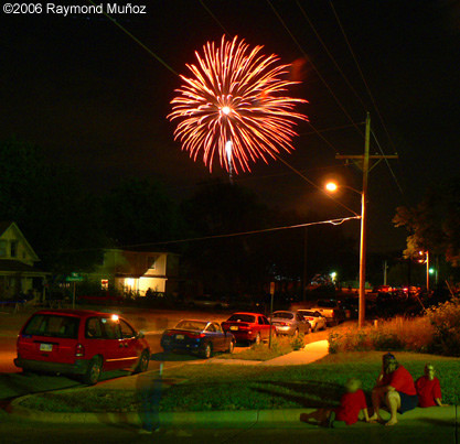 Ghost Watching Fireworks