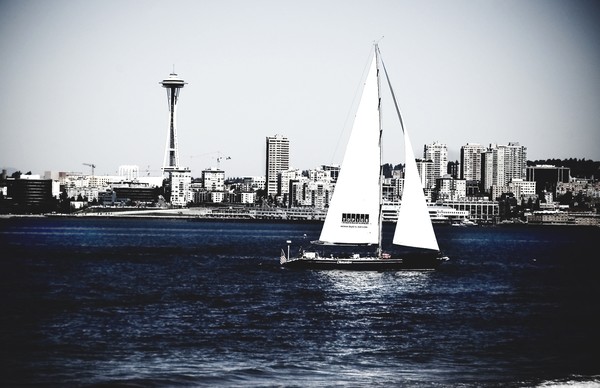 Space Needle from Alki beach 