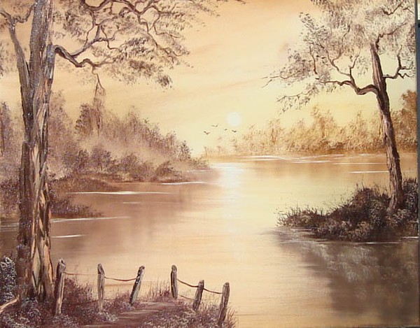 Sepia Lakeside