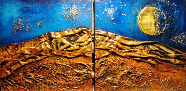 Red Mountain Blue Sky (Diptych)