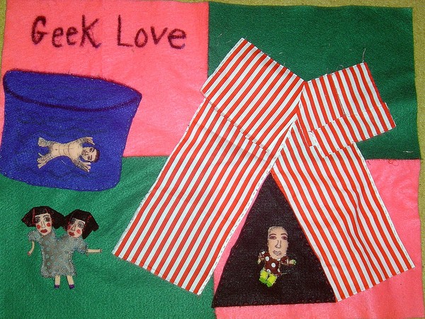 Geek Love velcro hanging wall piece
