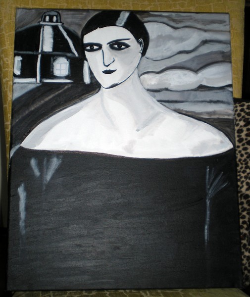 Portrait of Adriana (Frida Kahlo copy)