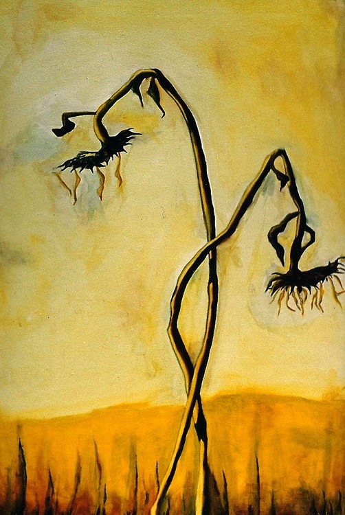 flower painting sunflower paintings artist raphael perez   flowers artworks