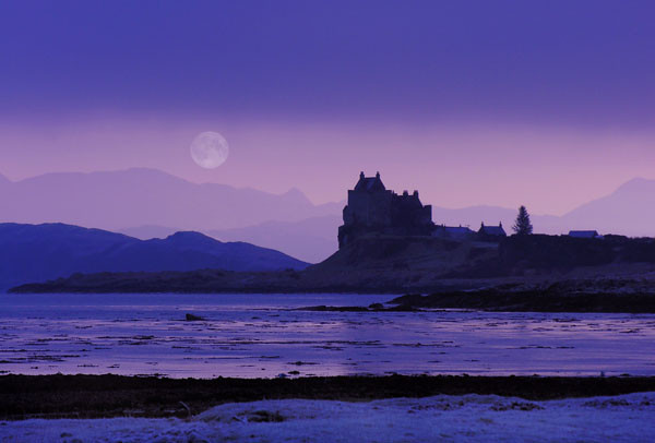 Moonrise over Duart Castle