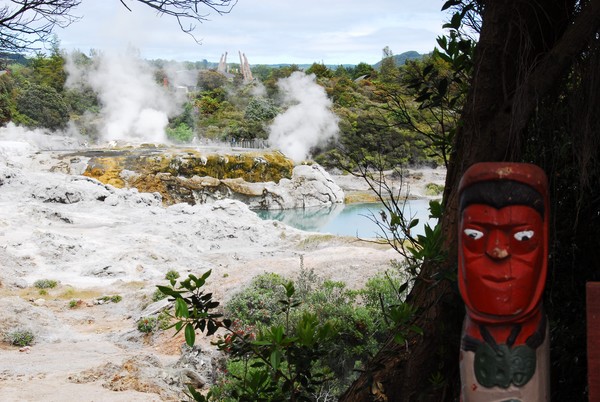 Te Whakarewarewa,Rotorua,New zealand