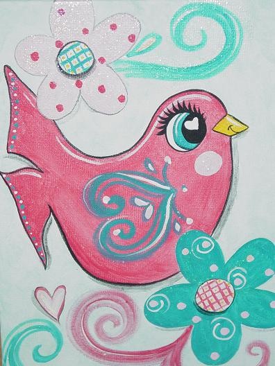Birds of a Feather Hot Pink