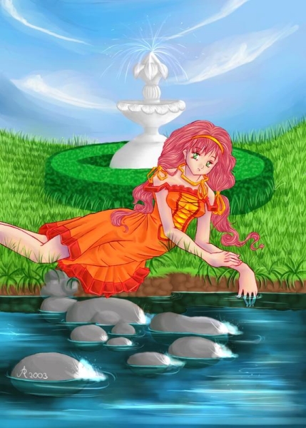 Aiko at the river