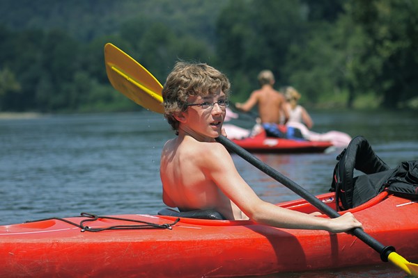 Playing Tag in a Kayak