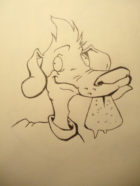 Dog is hungry