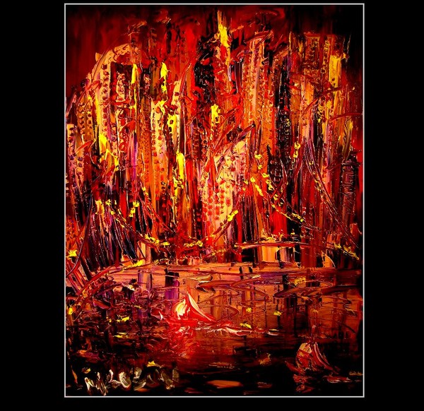 Manhattan Cityscape by Kazav INVESTMENT ART SALE