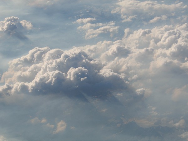 Sky in between the clouds