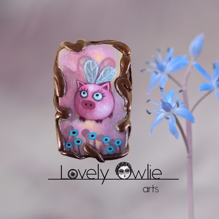 Flying piglet
