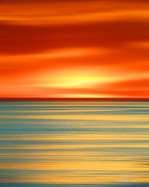 Seascape Sunset vt ©JohnPost 1kpx