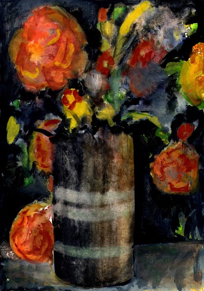 flowers in a vase 2