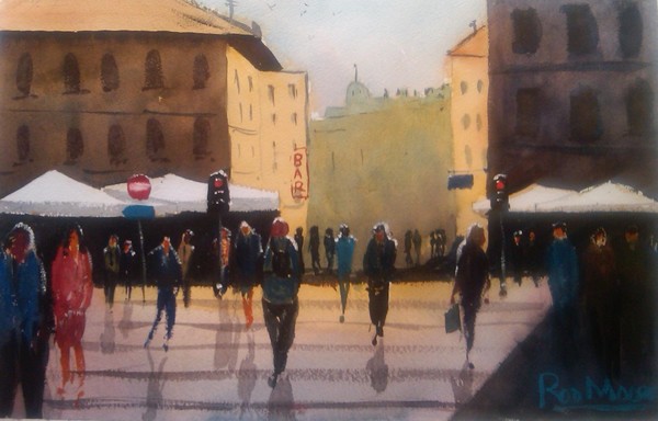 Busy Street Scene