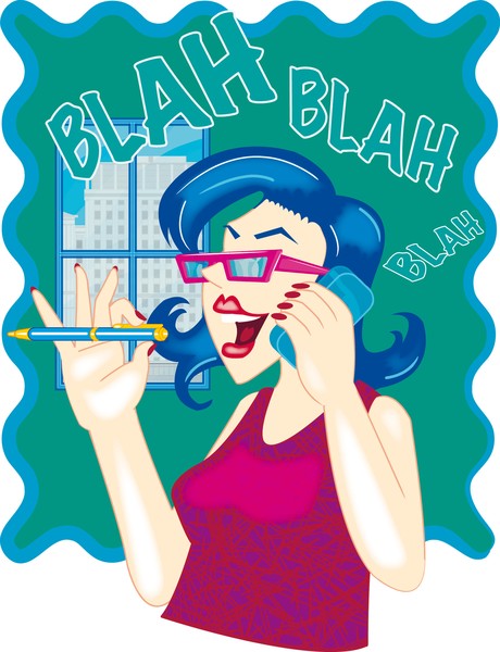 Woman on phone