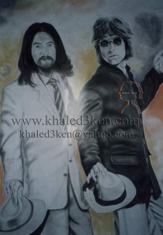 DRAWING PORTRAIT JOHN LENNON AND BEATLES LIFE STORY AND MARK DAVID CHAPMAN KHALED3KEN (41)