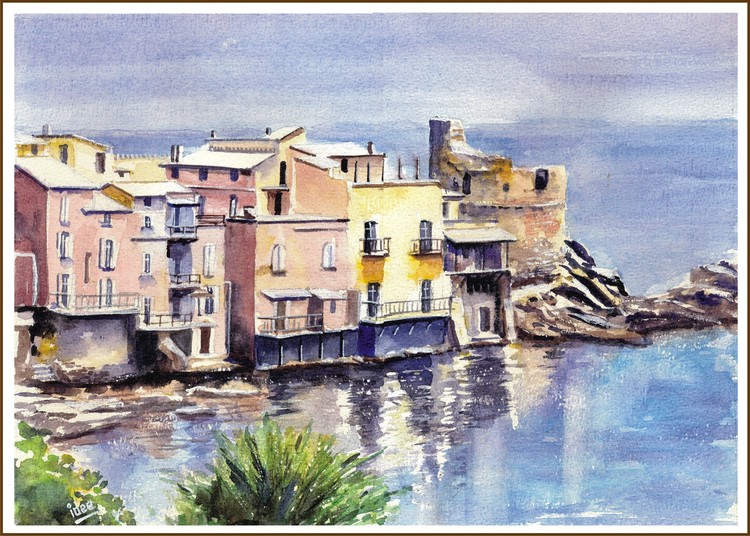 Village on the Corsican coast