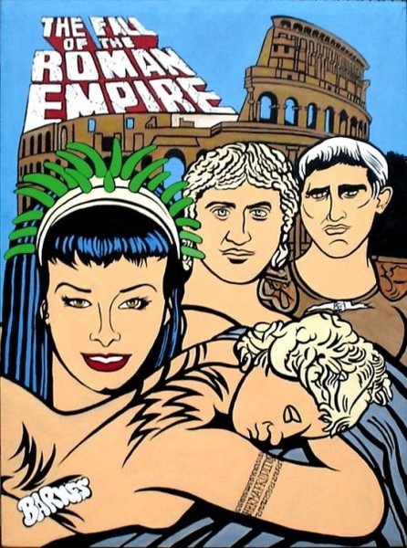 The Fall of the Roman Empire Acrilico sobre lienzo