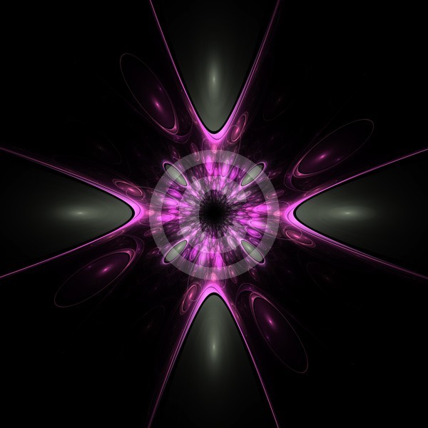 Purple Plastic Abstract Fractal Design