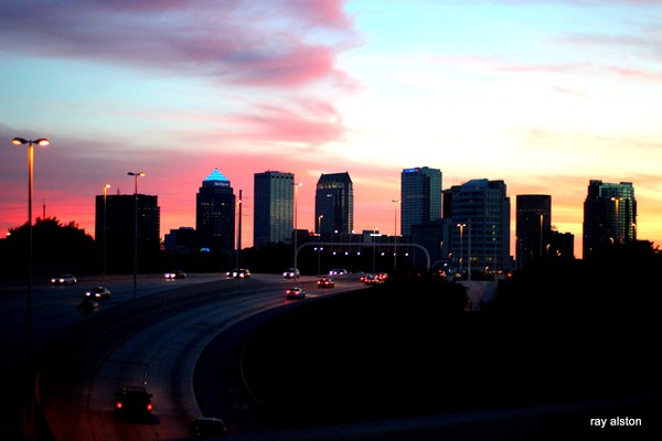 downtown sunset 