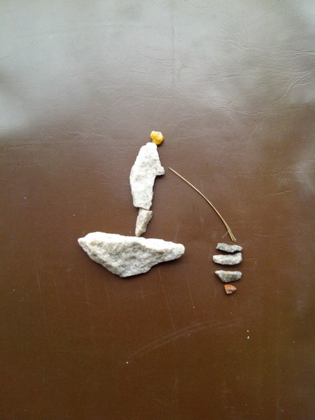 Fishing in rough weather