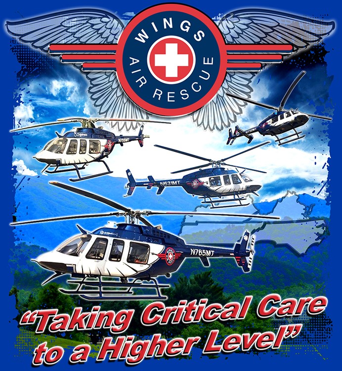 WING AIR RESCUE 2017tshirt-royal BK